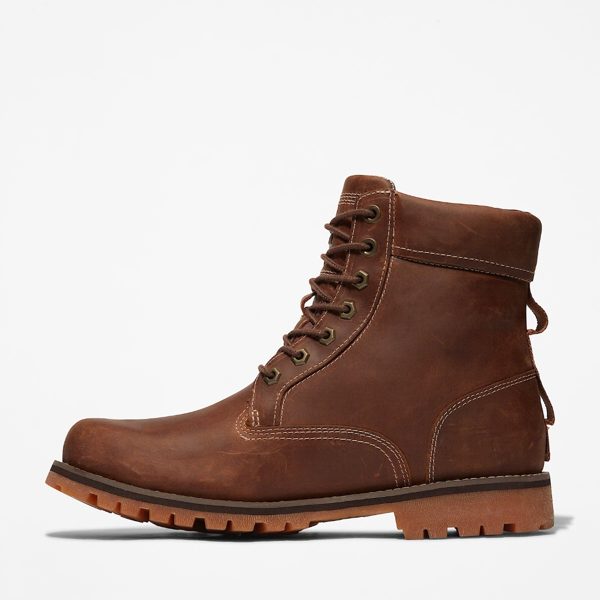 Timberland Rugged 6 Inch Waterproof Men's Boots | Rust Full Grain (Model TB 0A2JJBF13)