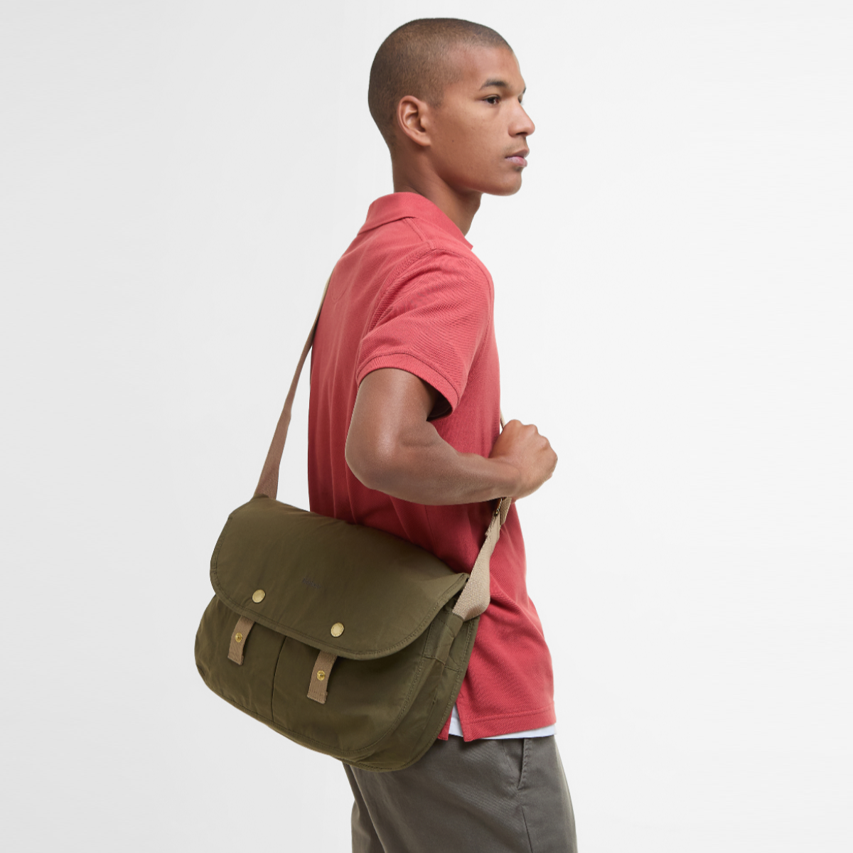 Barbour Transport Riever Crossbody Bag | Dusky Green