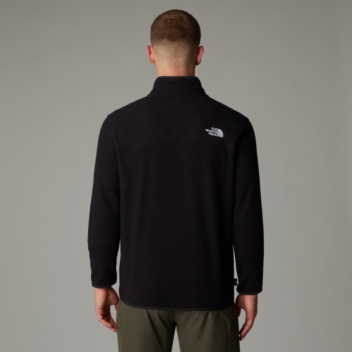 The North Face 100 Glacier 1/4 Zip Fleece Men's Top | TNF Black