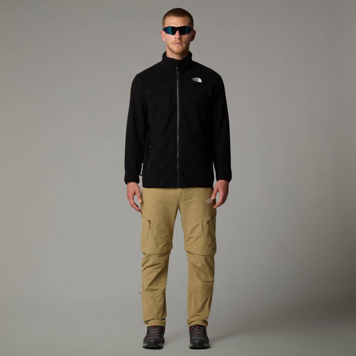 The North Face 100 Glacier Full Zip Fleece Men's Jacket | TNF Black