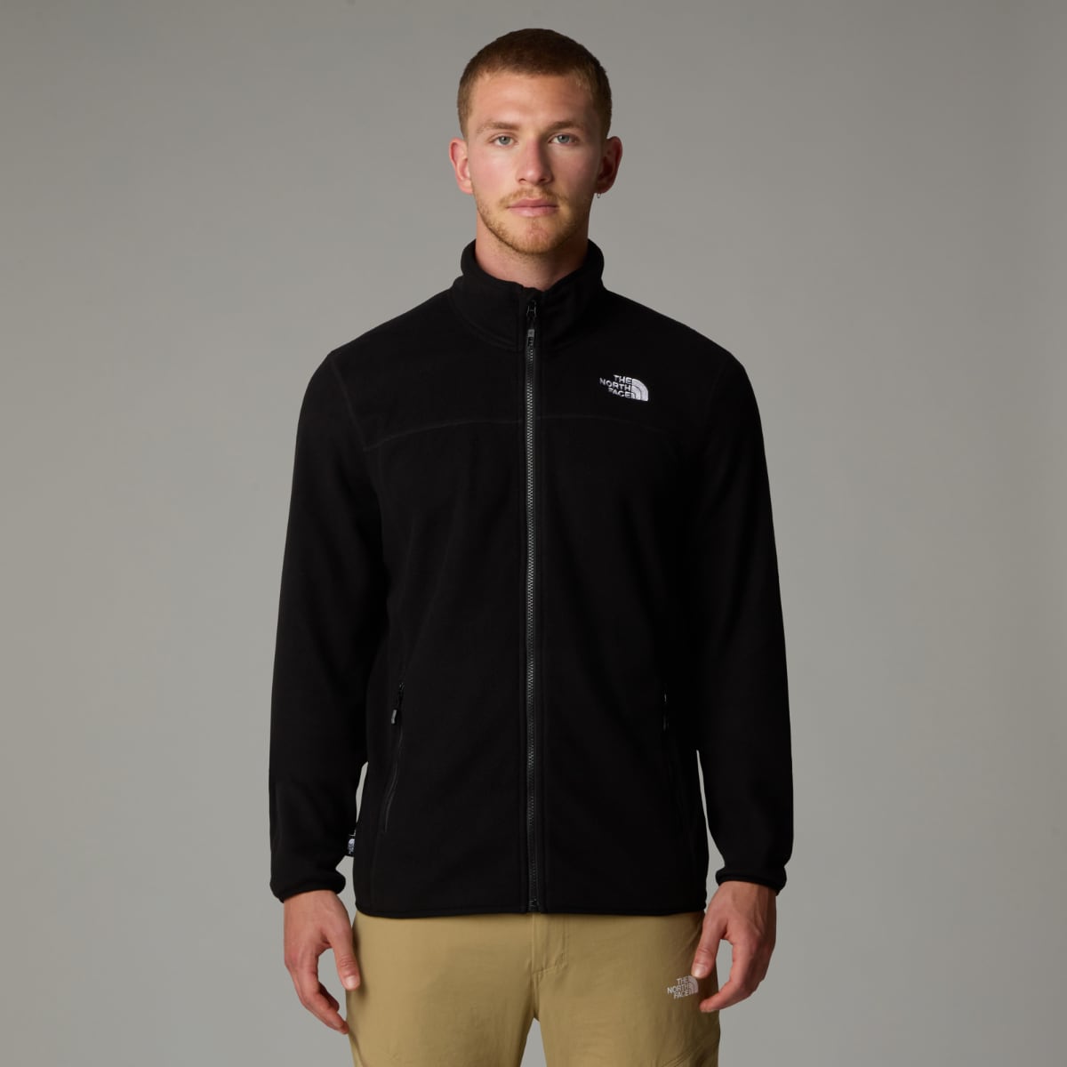 The North Face 100 Glacier Full Zip Fleece Men s Jacket TNF Black