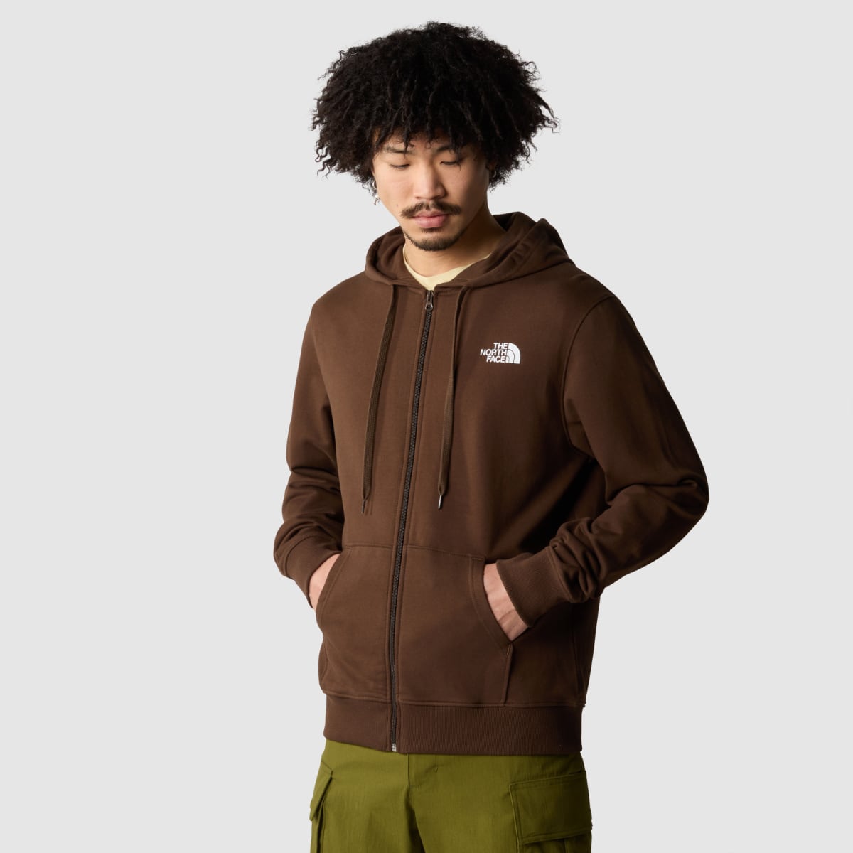 The North Face Open Gate Full Zip Men's Hoodie | Demitasse Brown