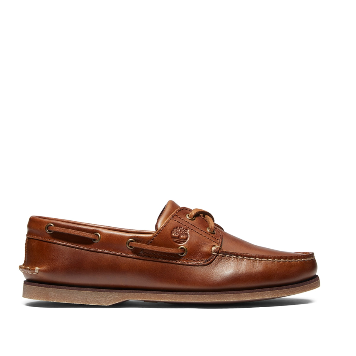 Timberland Classic 2-Eye Men's Boat Shoe | Medium Brown Full Grain (Model TB 0A232XF74)