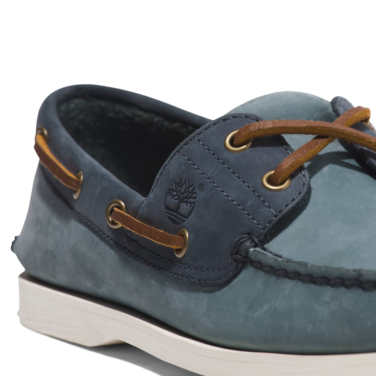 Timberland Classic 2-Eye Men's Boat Shoe |  Medium Blue Nubuck (TB 0A2PB8ES2)