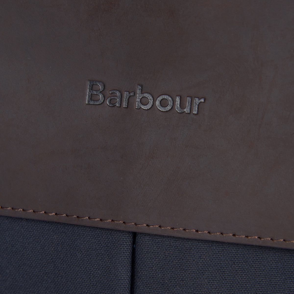 Barbour Wax Leather Briefcase | Navy