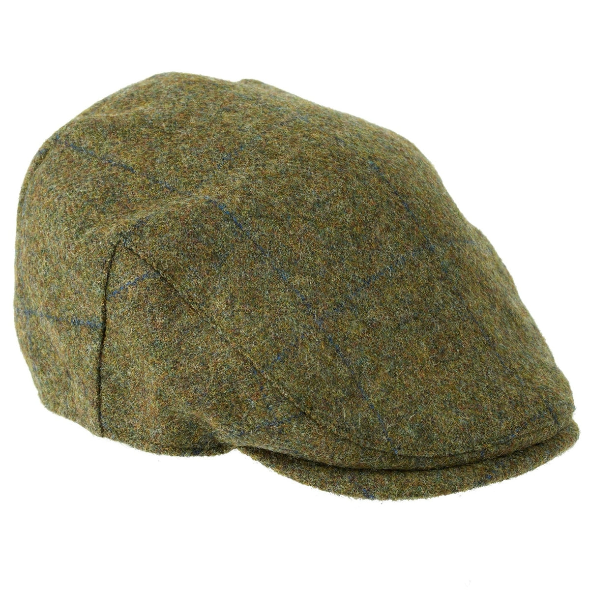 Heather Hats Chapman Flat Cap | Navy Overcheck