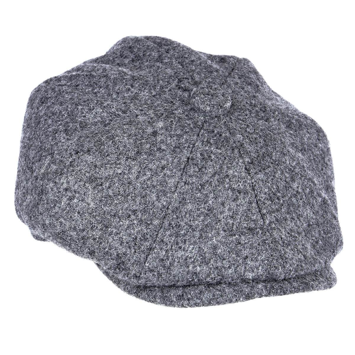 New Heather Hats Archie 8 Piece Cap | Mid Grey