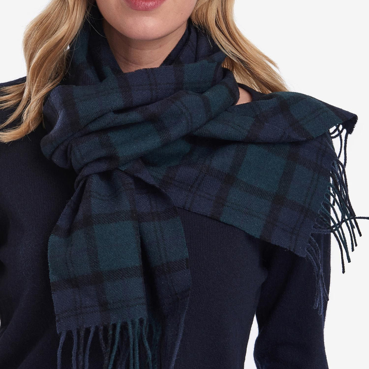 Black barbour clearance scarf