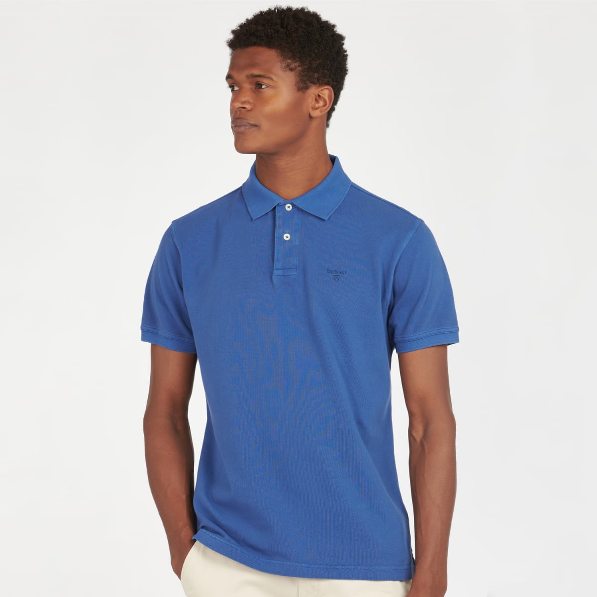 Barbour washed store sports polo shirt