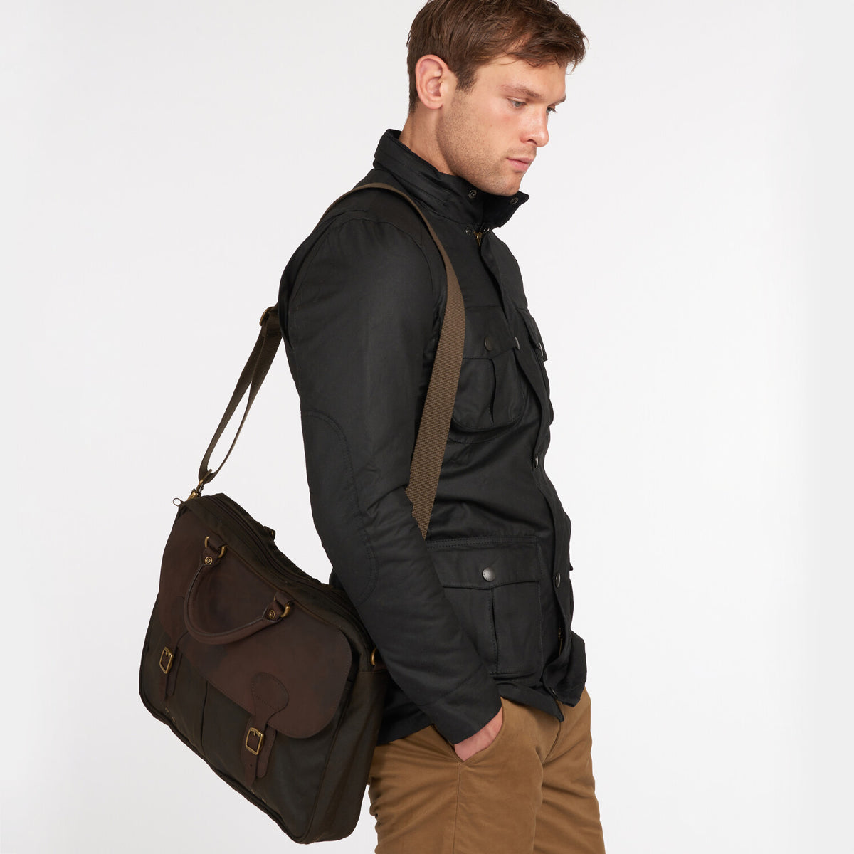 Barbour briefcase sale sale