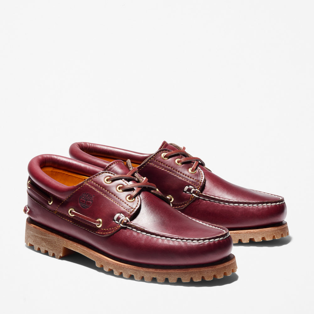 Timberland Authentic 3-Eye Boat Shoe Men's | Burgundy (Model TB 050009