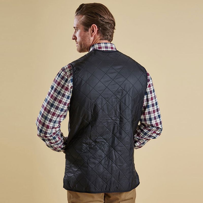 Barbour Polarquilt Zip-In Liner Men's Gilet | Black