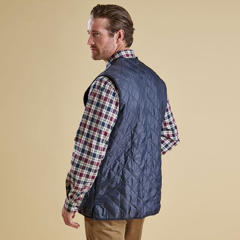 Barbour zip in hot sale liner mens