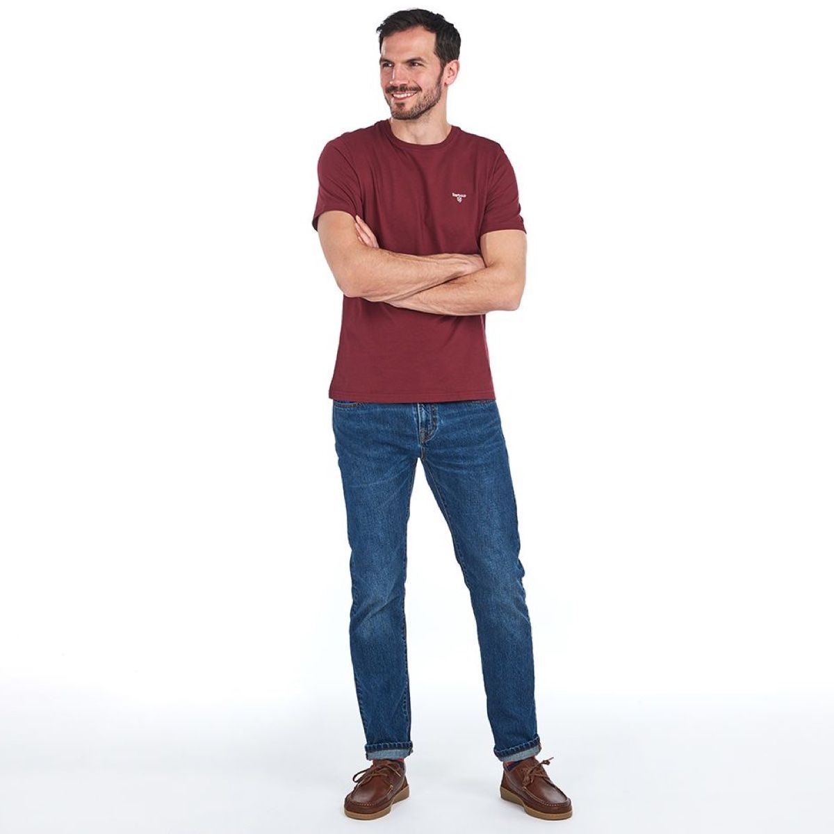 Barbour Men's Sports T-Shirt | Ruby